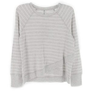 Active Life gray striped sweater